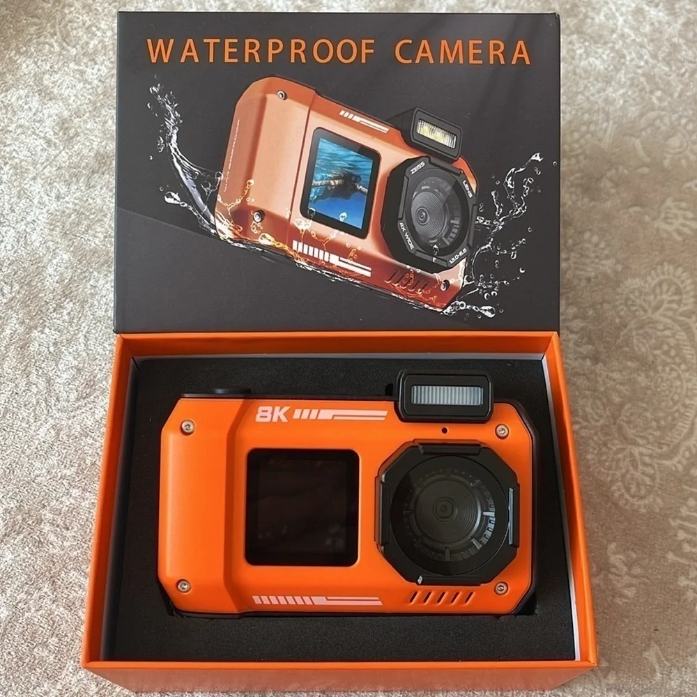 Brand New 8K UHD 70MP Digital Camera 32GB Card Waterproof Underwater